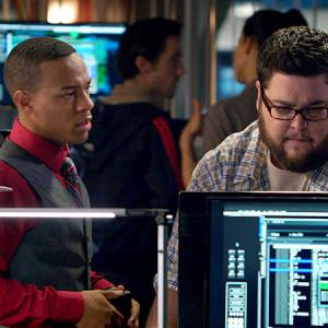 Still of Shad Moss and Charley Koontz in CSI Cyber 2015