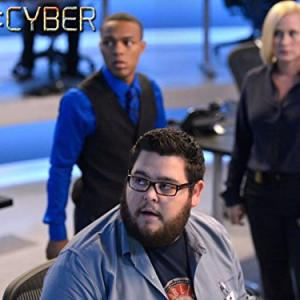 Still of Patricia Arquette, Shad Moss and Charley Koontz in CSI: Cyber: Click Your Poison (2015)