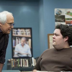Charley Koontz and Chevy Chase in 