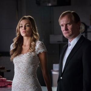 Still of Ulrich Thomsen and Lili Simmons in Banshee (2013)