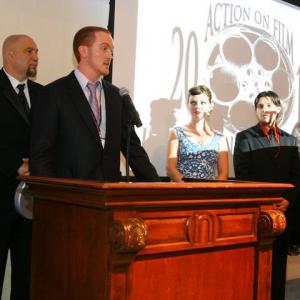 Action On Film Festival 2011 Accepting the Courage in Film Award on behalf of Kenneth Barr