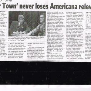 Our Town by Thornton Wilder March 11  April 16 2011