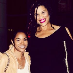 Actress Parris Franz Fluellen, with casting director, Twinkie Byrd at LACMA in Los Angeles for Spike Lee's 25th anniversary screening of 'Do The Right Thing' film