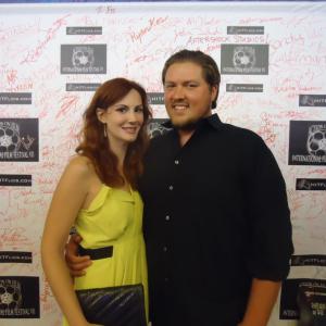 On the red carpet with Kat Sheridan at the Action on Film Festival