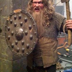 Playing a Viking in a Geico commercial for the History Channels show Vikings