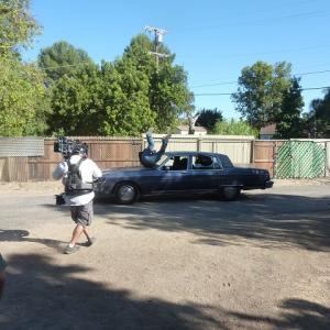 Damien Bray Doing a Car Hit For Sons Of Anarchy