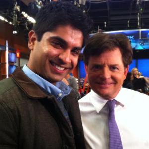 With the legend himself on set of The Michael J Fox Show