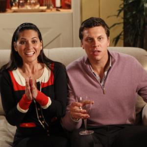 Still of Olivia Munn and Hayes MacArthur in Perfect Couples (2010)