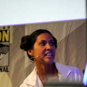 Olivia Munn from G4's Attack of the Show makes an entrance as a more modern Princess Leia.