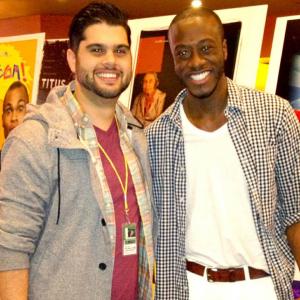 Nathaniel and Mike Aronson director of Manifesto at a screening of the film PanAfrican Film Festival