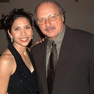 Susanna Velasquez and Dennis Franz at the NYPD Blue wrap party February 2005