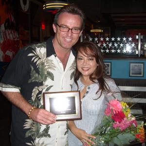 David Kane and Jane Kane celebrating at the Las Vegas International Film Festival.