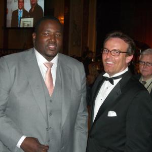 Quinton Aaron from Blind Side and David Kane hanging out at the Beverly Hills Film Festival