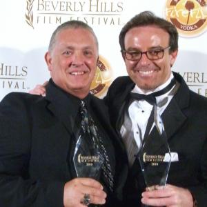 1st and 2nd Runner Ups for best screenplay winners David Kane and Warren Hull.