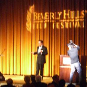 David Kane being honored at the Beverly Hills Film Festival.