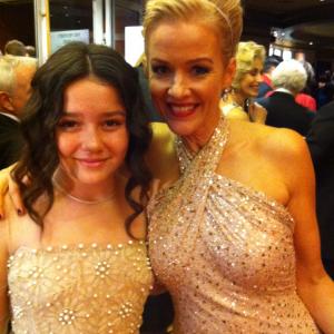 Amara Miller from The Descendants and Penelope Ann Miller from The Artist at the 84th Annual Academy Awards