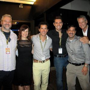 cast at screening of MEN NEXT DOOR (Rob WIlliams, Heidi Rhodes, Eric Dean, Benjamin Lutz, Christopher Patrino, Michael Nicklin)