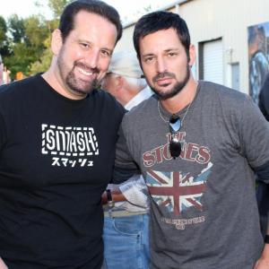 Executive Producer David Gere with professional wrestling legend Tommy Dreamer Sensory Perception2013 on location CT