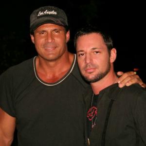David Gere with ex MLB slugger Jose Canseco  The Shadow Room 2010