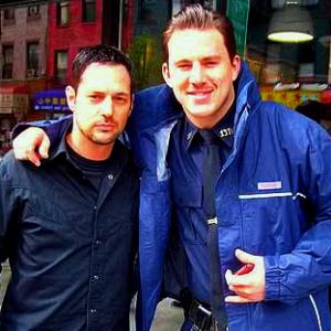David Gere with Channing Tatum on set - Son of No One (2011)