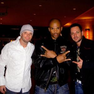 Producer and exotic car rally racer David Pearsall Darryl McDaniels and David Gere  2010