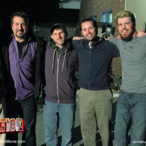 Stars of the feature film, MANCATION, with the director and executive producer.