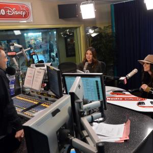 Madeline Whitby with Morgan Tompkins and Cher Lloyd at Radio Disney