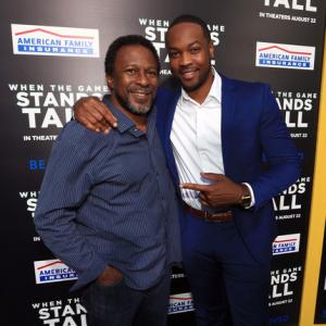 SerDarius Blain and Director Thomas Carter at the When the Game Stands Tall premier
