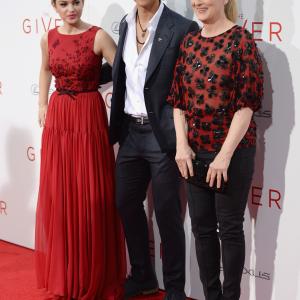 Meryl Streep, Odeya Rush and Brenton Thwaites at event of Siuntejas (2014)