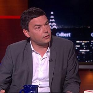 Still of Thomas Piketty in The Colbert Report (2005)