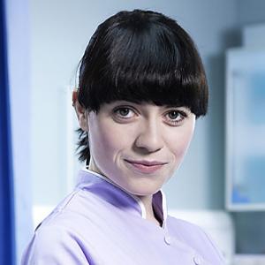 Gemma-Leah Devereux as student nurse Aoife 0'Reilly in Casualty