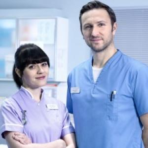 GemmaLeah Devereux and ALex Walkinshaw as Fletch and student nurse Aoife