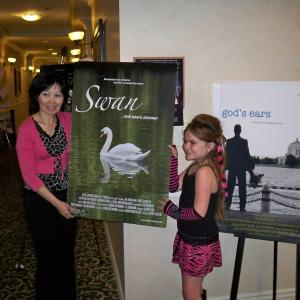 HannaH Promoting the film SWAN one mans journey