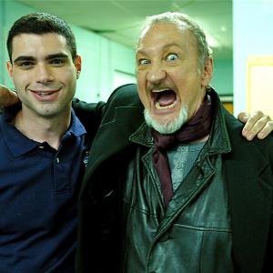 Tommy with Robert Englund on the set of Inkubus