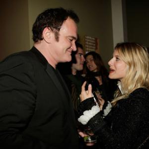 Quentin Tarantino and Mlanie Laurent at event of Negarbingi sunsnukiai 2009