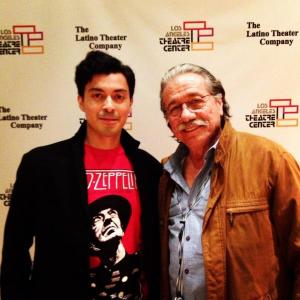 Matias Ponce & Edward James Olmos at the Los Angeles Theatre Center.