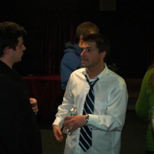 Director Zach Stasz and Producer Elliott Pruitt on the opening night of our 2010 production, 