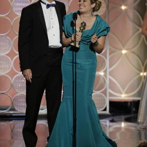 Chris Buck and Jennifer Lee at event of 71st Golden Globe Awards 2014