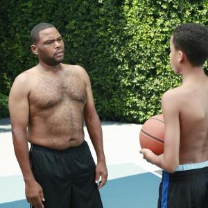 Still of Anthony Anderson and Marcus Scribner in Blackish 2014