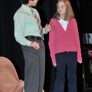 Tryston Skye as Bob Bradley with Madelin Newcomb as Beth Bradley  Best Christmas Pageant Ever  ReACT