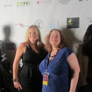 Casting Director and Producer Donna McKenna and Producer and Writer Rachel Kadushin on the red carpet of the Golden Door International Film Festival
