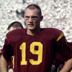 Hal Bedsole playing for the University of Southern California Trojans football team