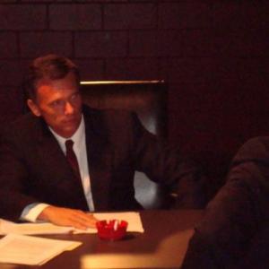 Sean McGillen as Agent Karl Taylor and Bob Cousins as President John F Kennedy in The Directive