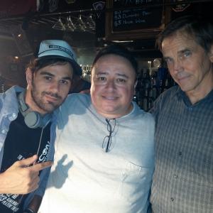 Jared Cohn Gabriel Campisi and Bill Moseley on the set of The Horde
