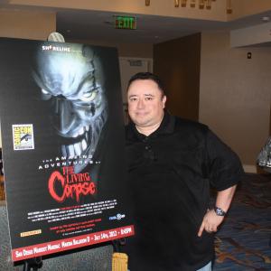 At the screening of The Amazing Adventures of the Living Corpse in San Diego at Comic Con 2012.
