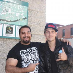 James Balsamo & Jason Mewes after filming for 
