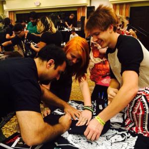 James Balsamo signing autographs at Mad Monster Party in Phoenix Arizona 2015.