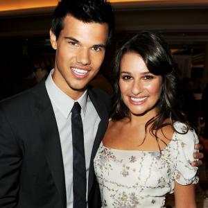 Lea Michele and Taylor Lautner