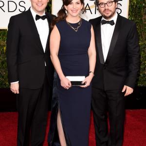 Ido Ostrowsky, Teddy Schwarzman and Nora Grossman at event of 72nd Golden Globe Awards (2015)