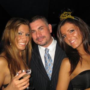 Richard Macdowall with friends at a 2011 New Years Eve Party